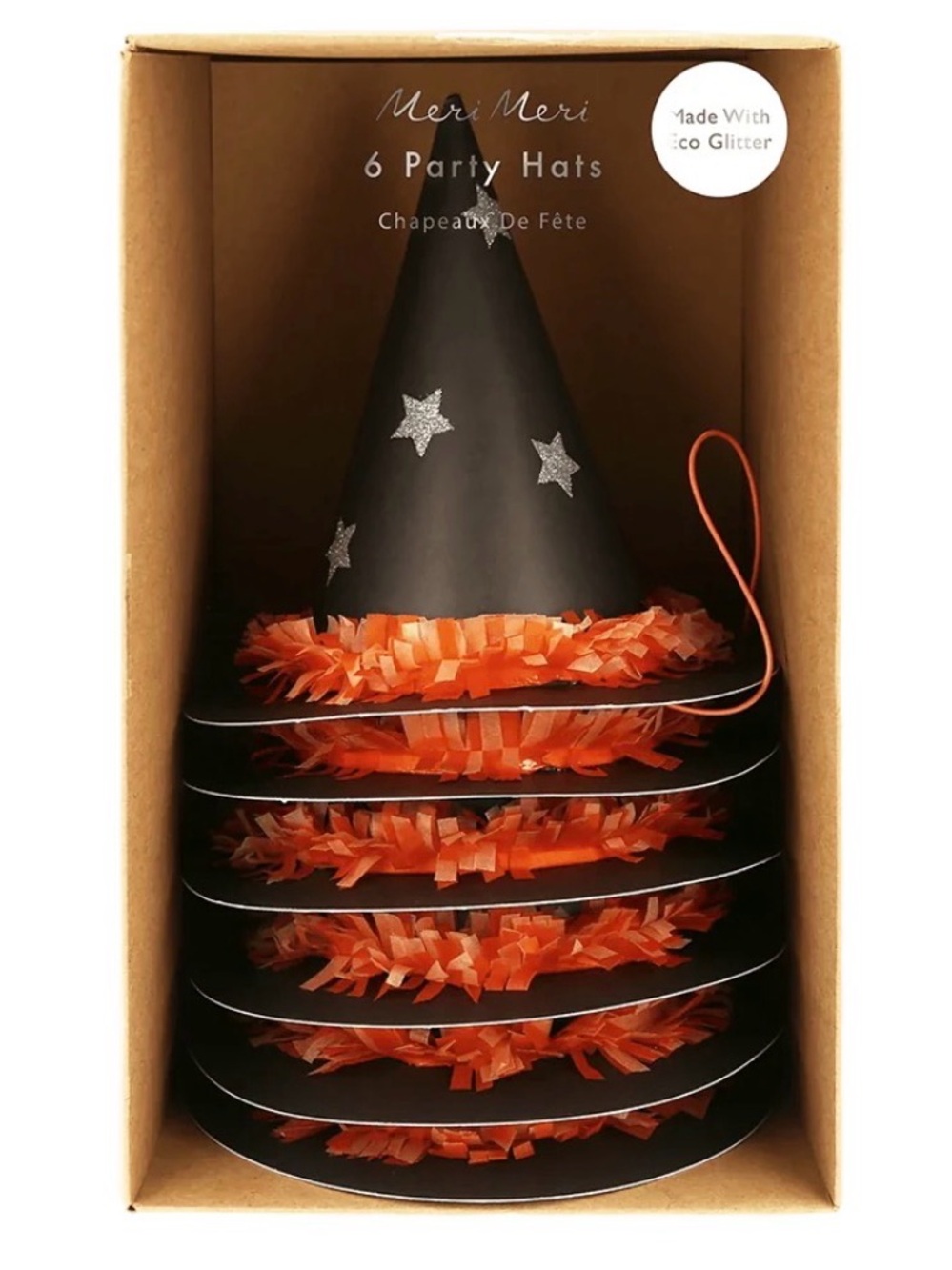 NEW Meri Meri Witch Party Hats Set of 6 - Picture 1 of 4
